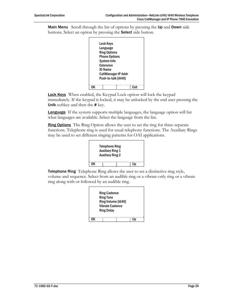 SpectraLink NetLink e340 User Manual | Page 26 / 58