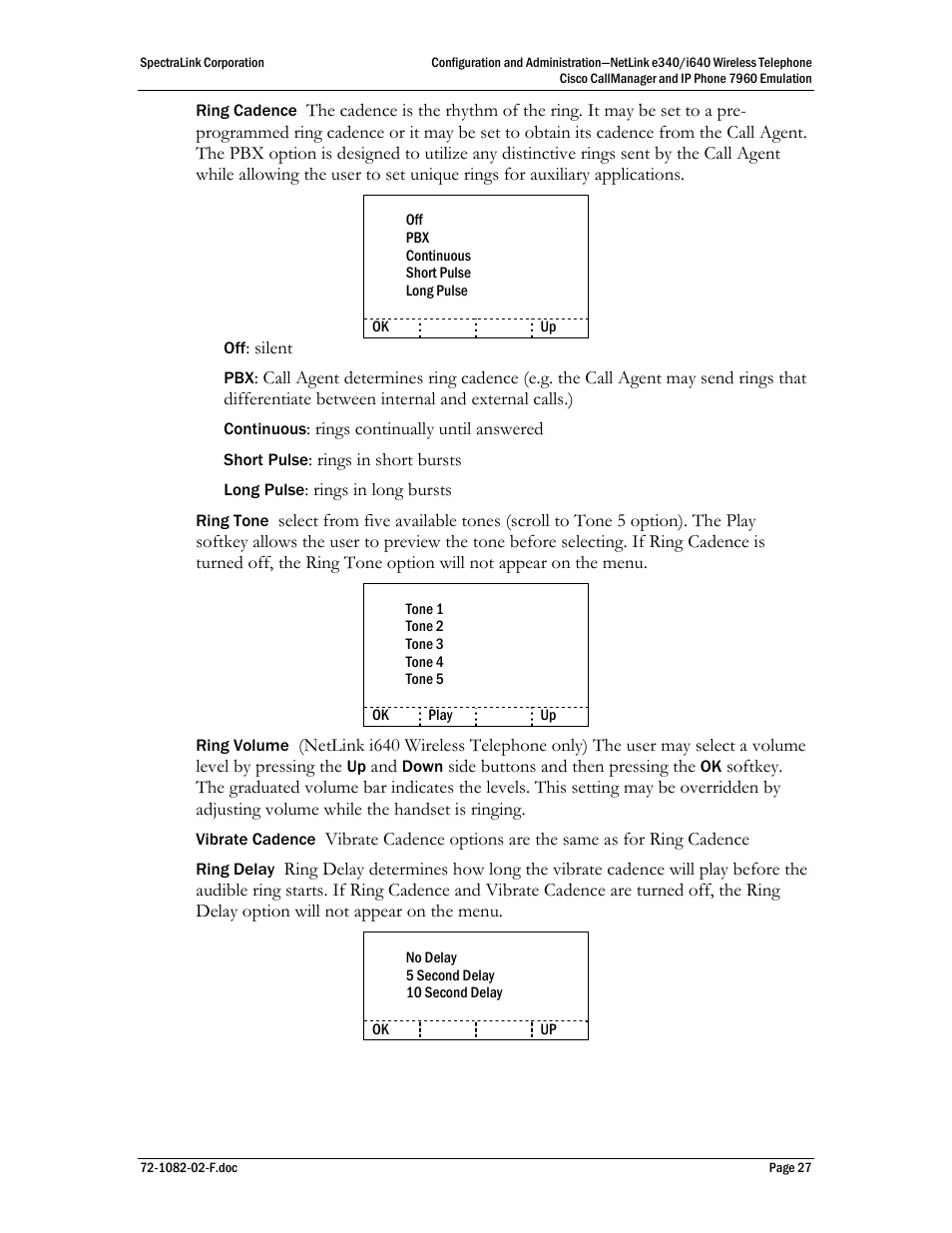 SpectraLink NetLink e340 User Manual | Page 27 / 58