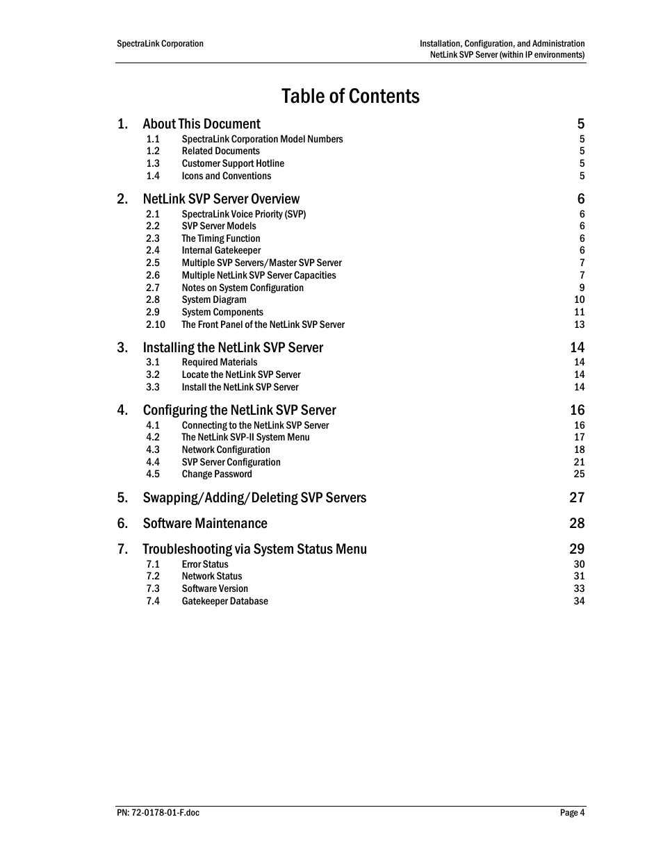 SpectraLink SVP100 User Manual | Page 4 / 35