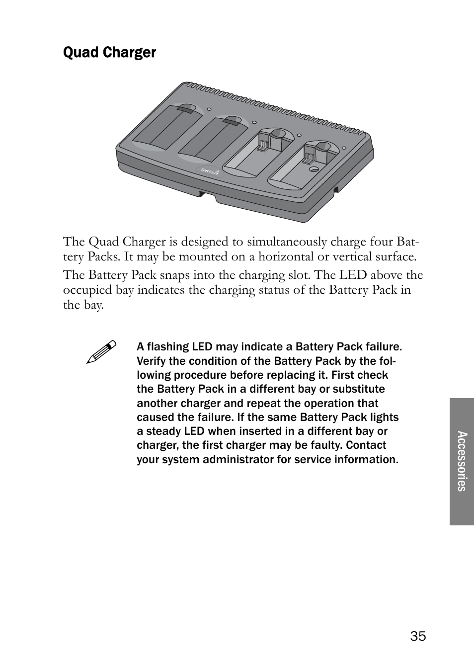 Quad charger | SpectraLink NetLink 8000 User Manual | Page 35 / 48