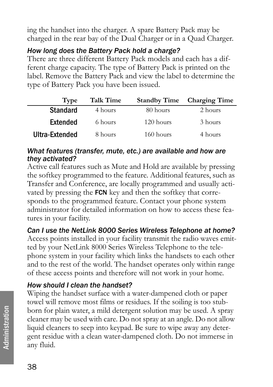 SpectraLink NetLink 8000 User Manual | Page 38 / 48