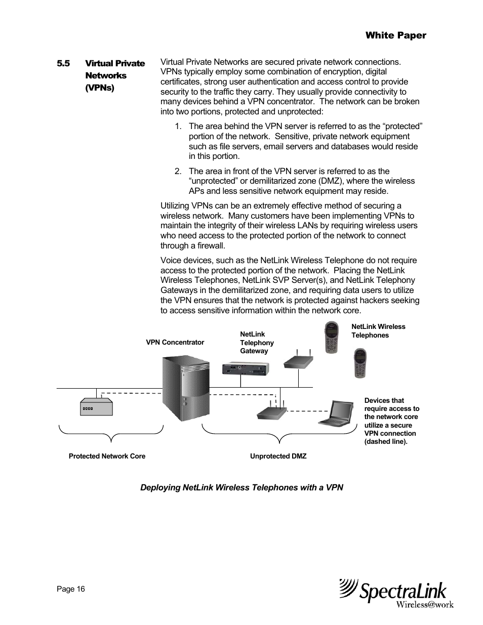SpectraLink NetLink Wireless Telephones Best Practices White Paper Wireless Telephone User Manual | Page 17 / 19