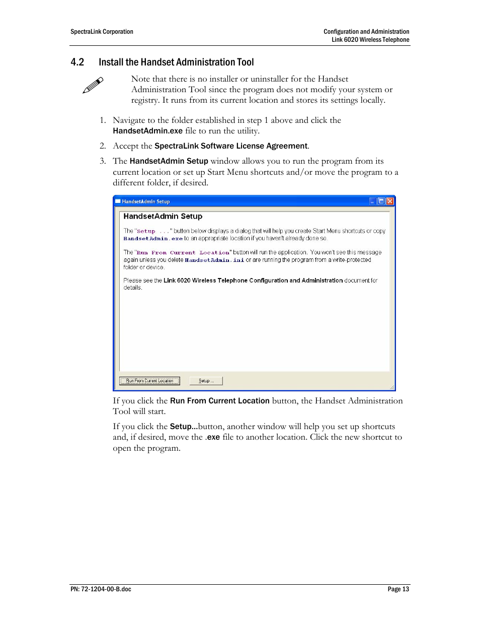 2 install the handset administration tool | SpectraLink 6020 User Manual | Page 13 / 21