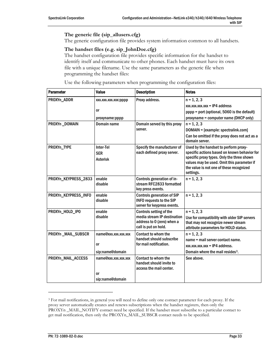 SpectraLink h340 User Manual | Page 33 / 61