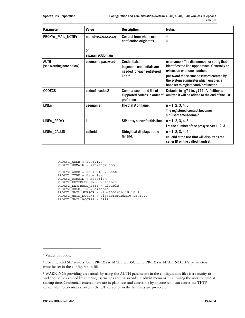 SpectraLink h340 User Manual | Page 34 / 61