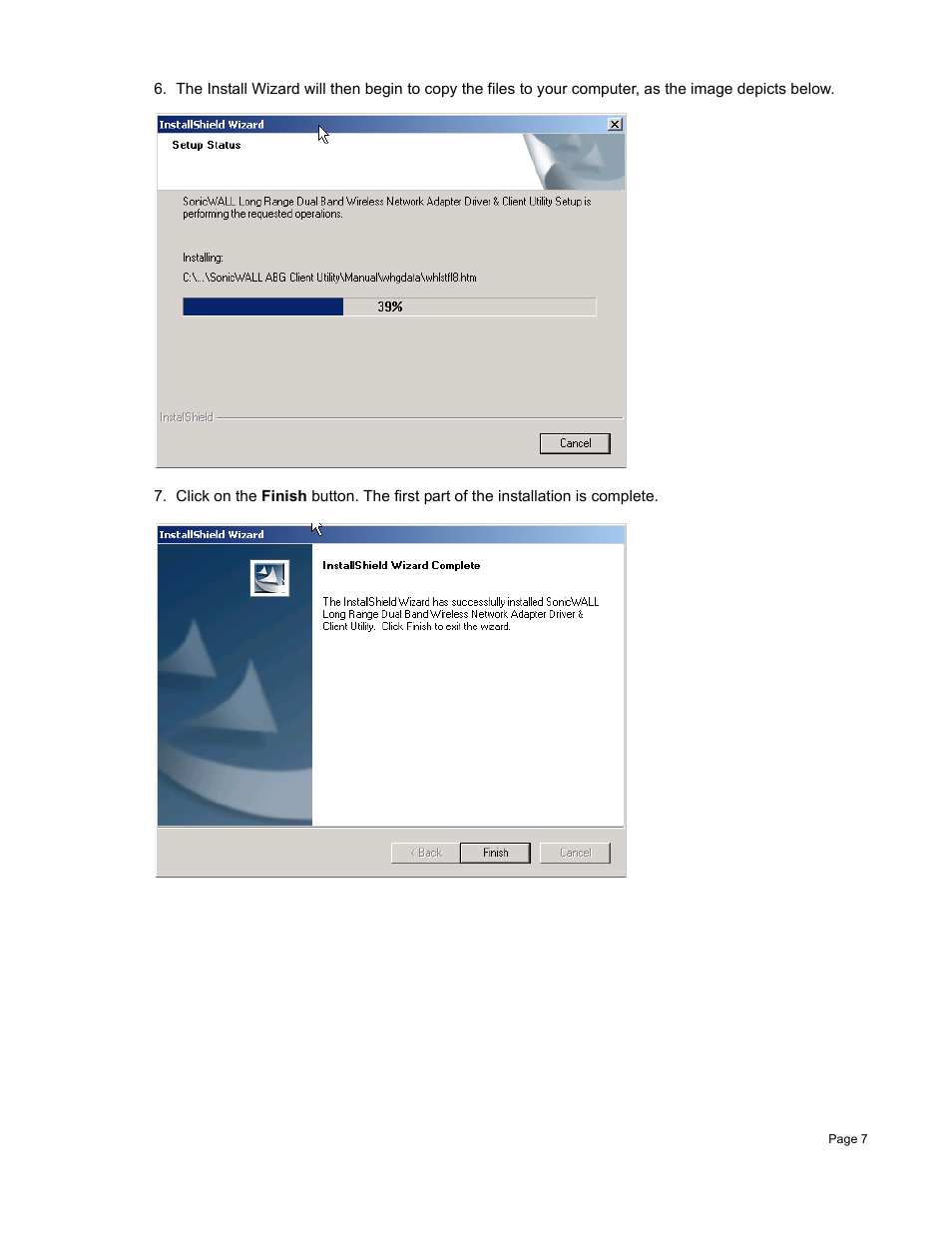 SonicWALL Wireless Card User Manual | Page 8 / 26