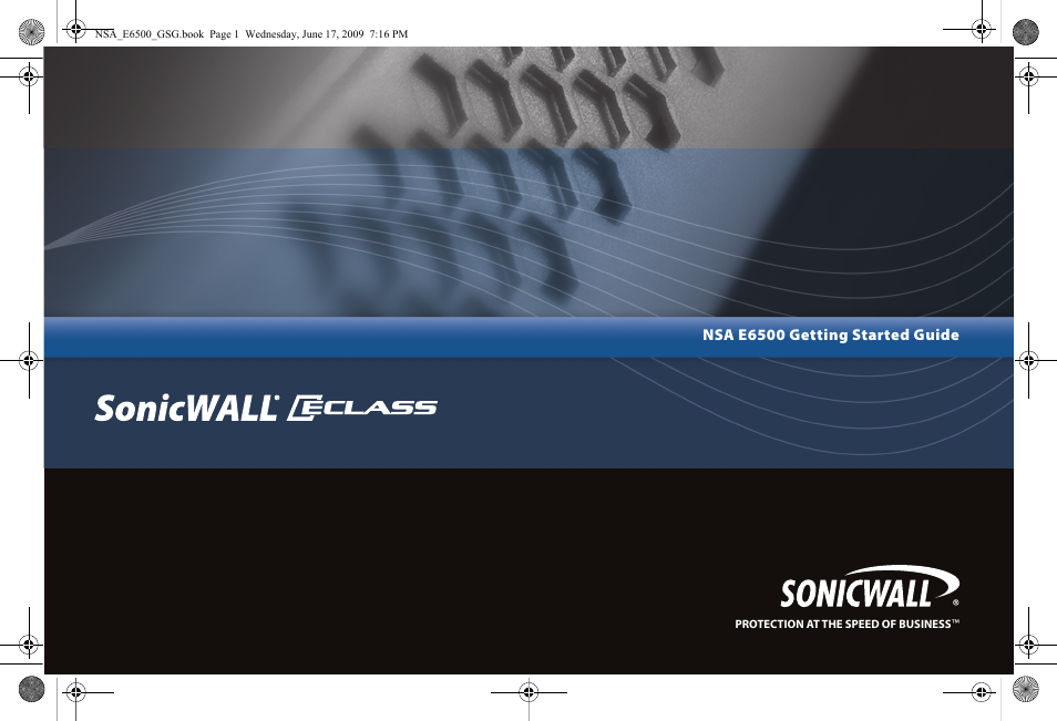 SonicWALL EClass NSA E6500 User Manual | 78 pages