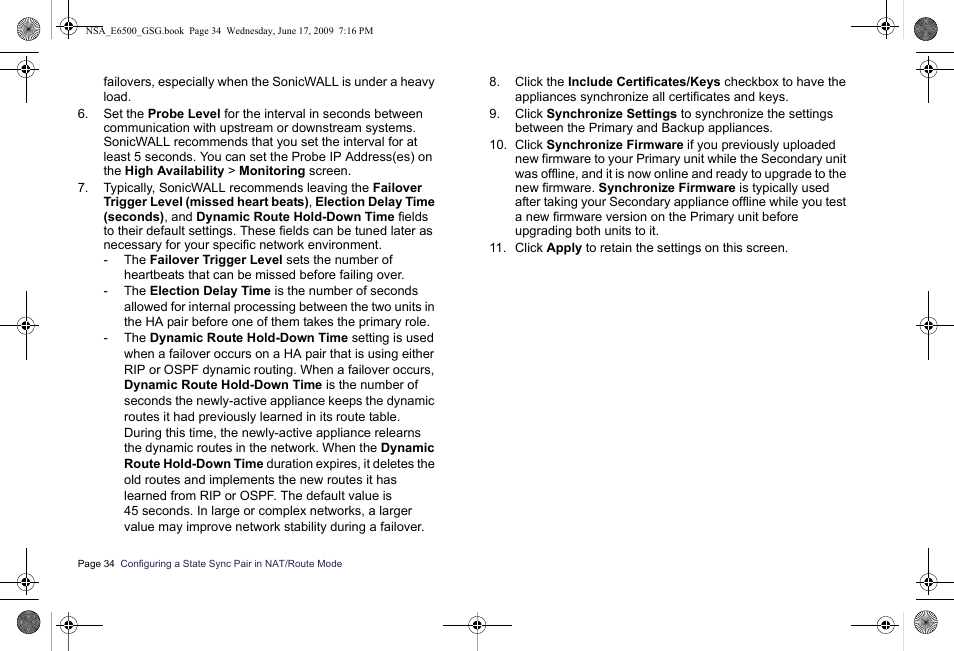 SonicWALL EClass NSA E6500 User Manual | Page 35 / 78
