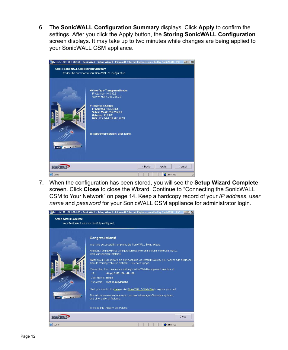 SonicWALL Content Security Manager 2200 User Manual | Page 13 / 44