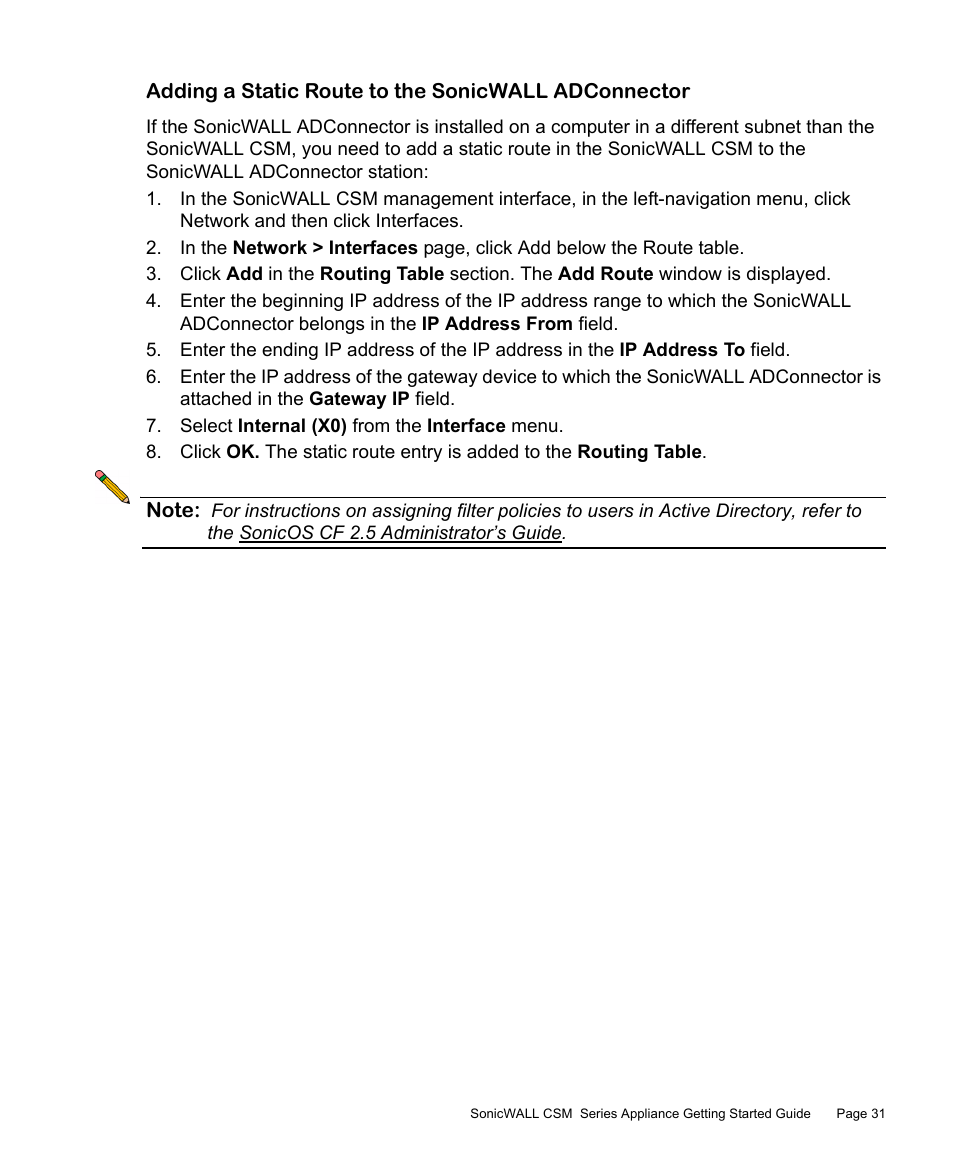 SonicWALL Content Security Manager 2200 User Manual | Page 32 / 44