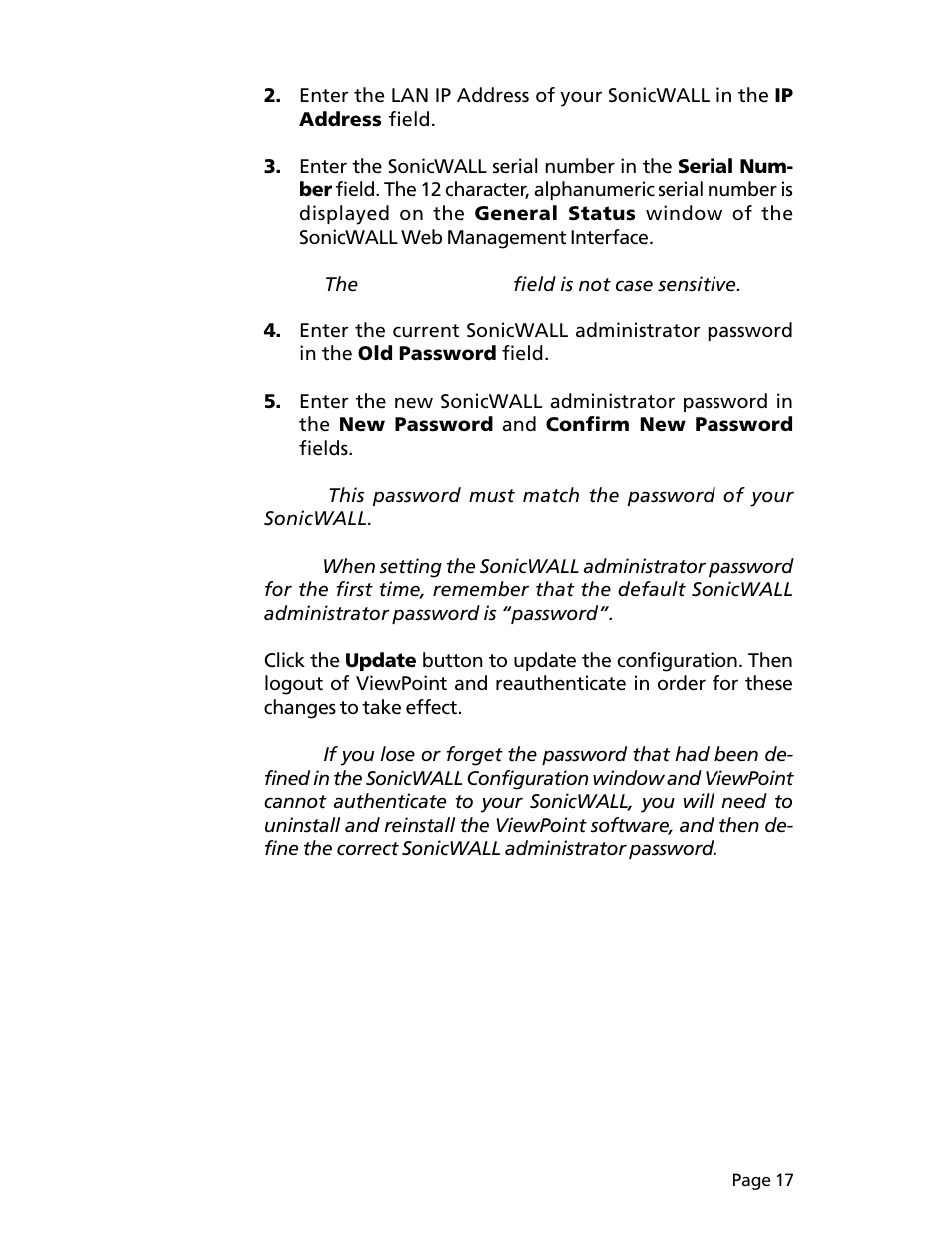 SonicWALL ViewPoint User Manual | Page 18 / 37