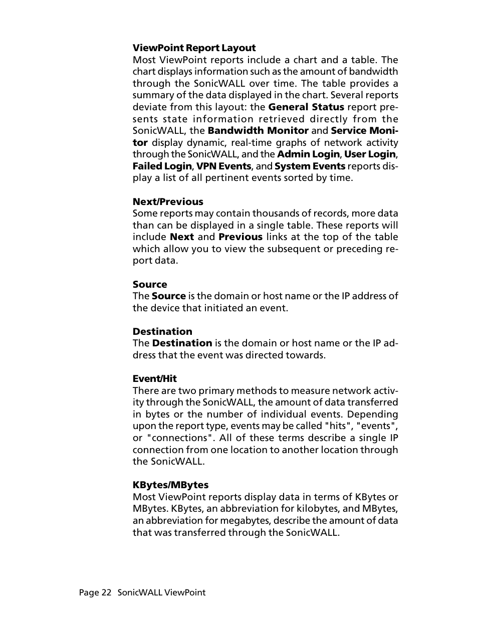 SonicWALL ViewPoint User Manual | Page 23 / 37