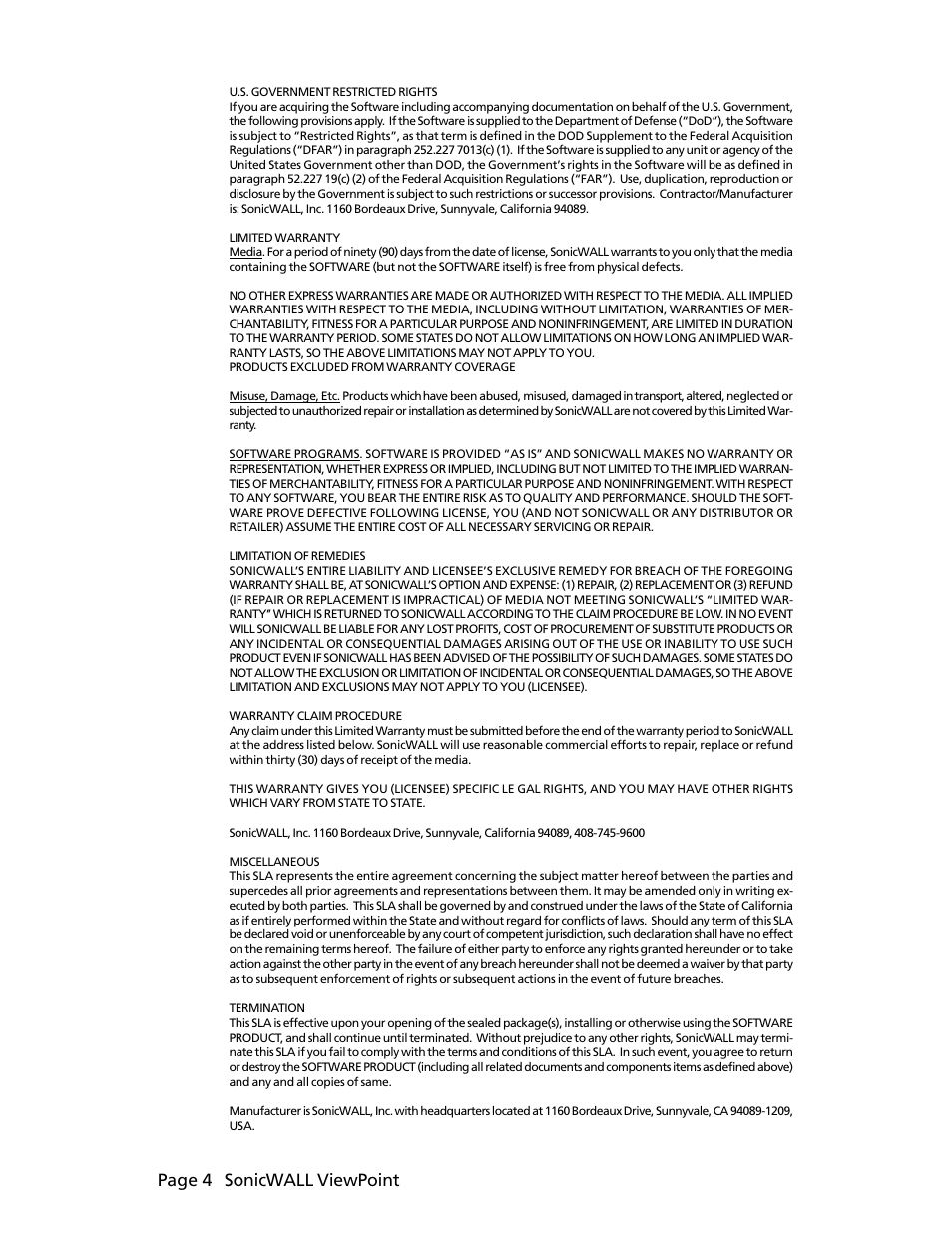 Page 4 sonicwall viewpoint | SonicWALL ViewPoint User Manual | Page 5 / 37