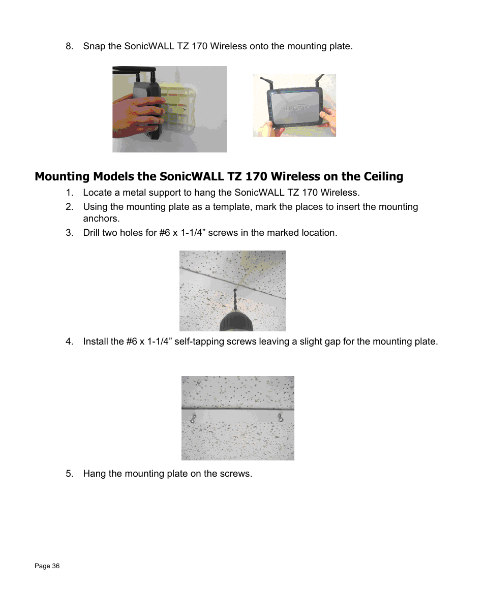 SonicWALL TZ 170 User Manual | Page 37 / 42
