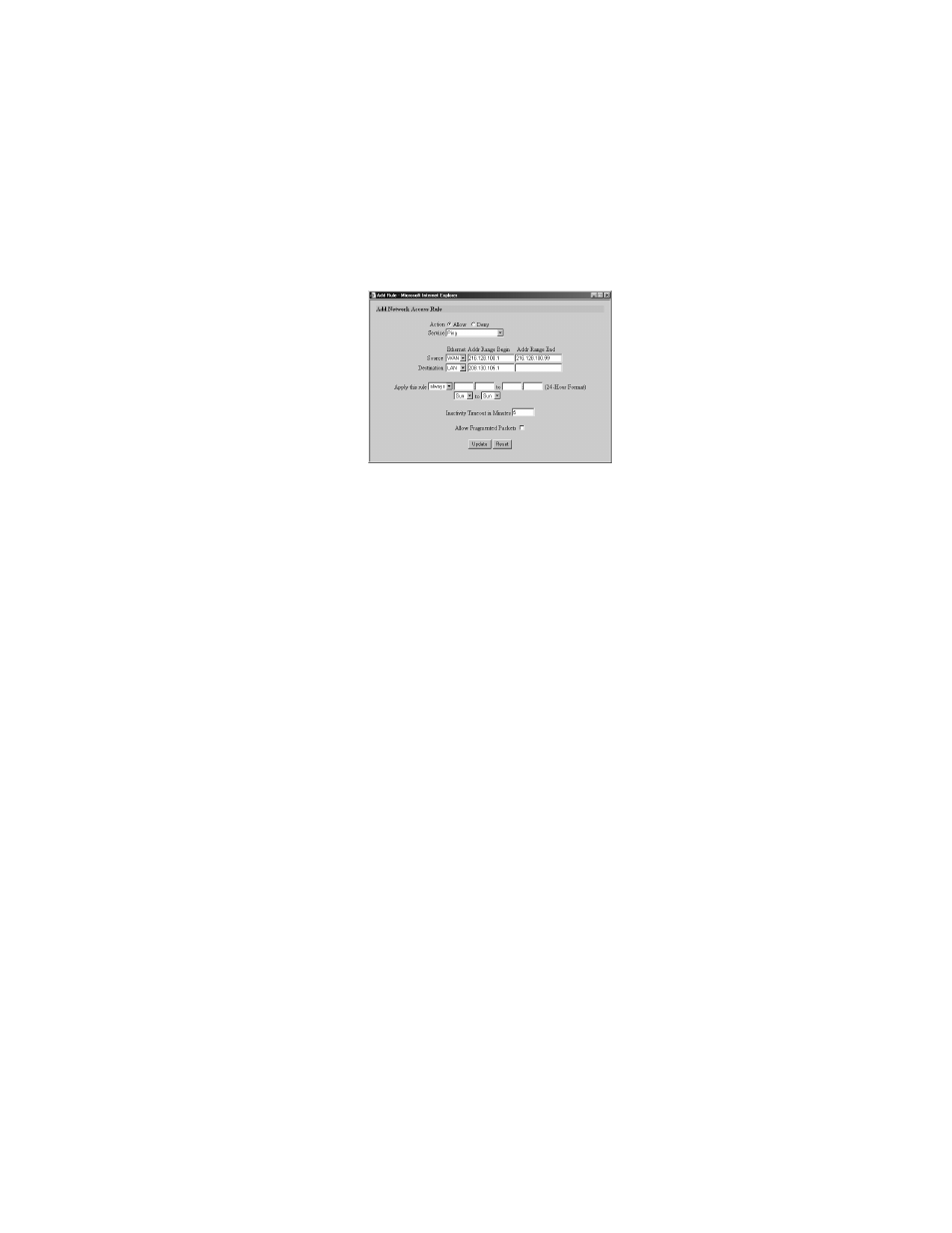 Current network access rules table | SonicWALL Internet Security Appliances User Manual | Page 136 / 293
