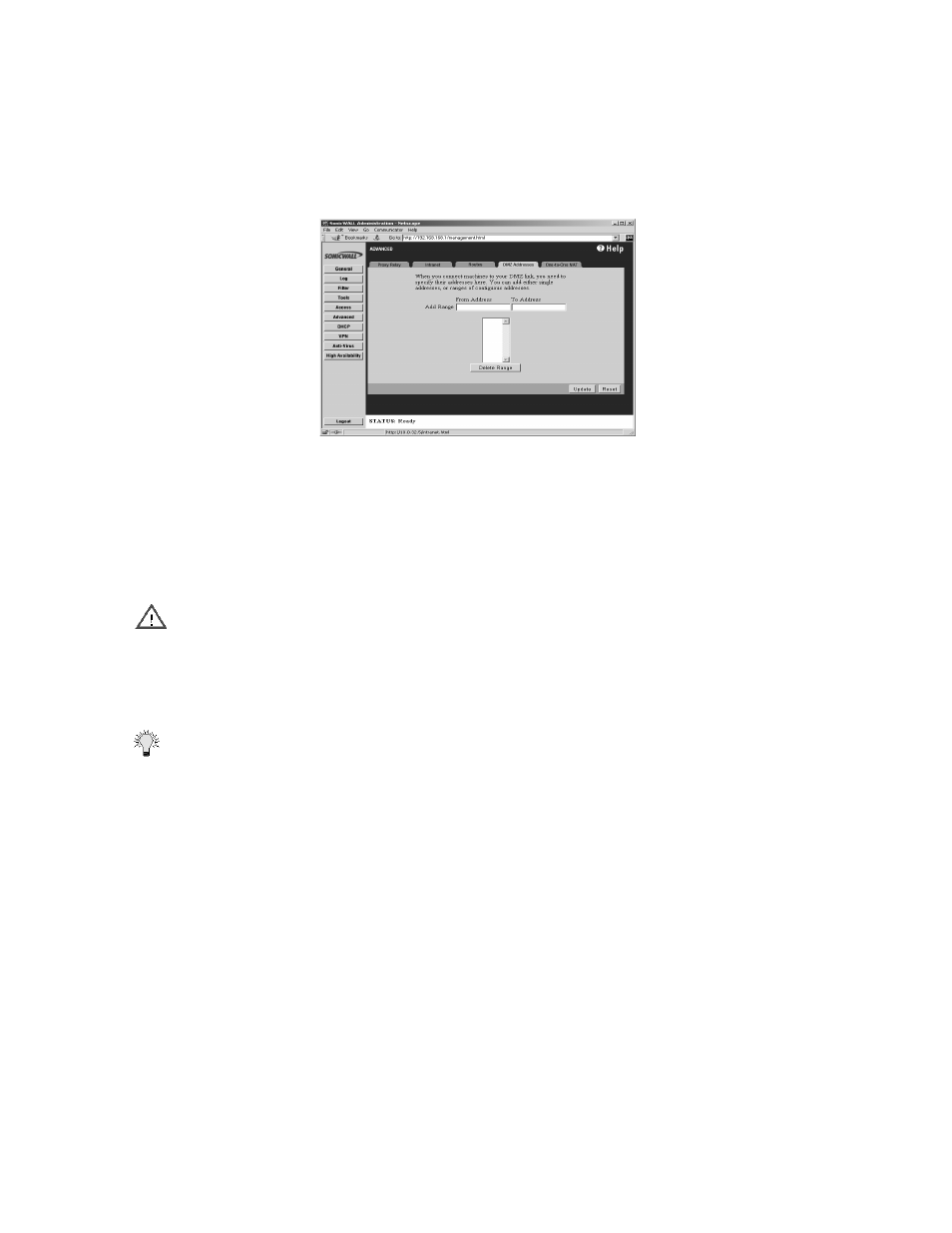 Dmz in standard mode, Dmz in nat mode | SonicWALL Internet Security Appliances User Manual | Page 156 / 293