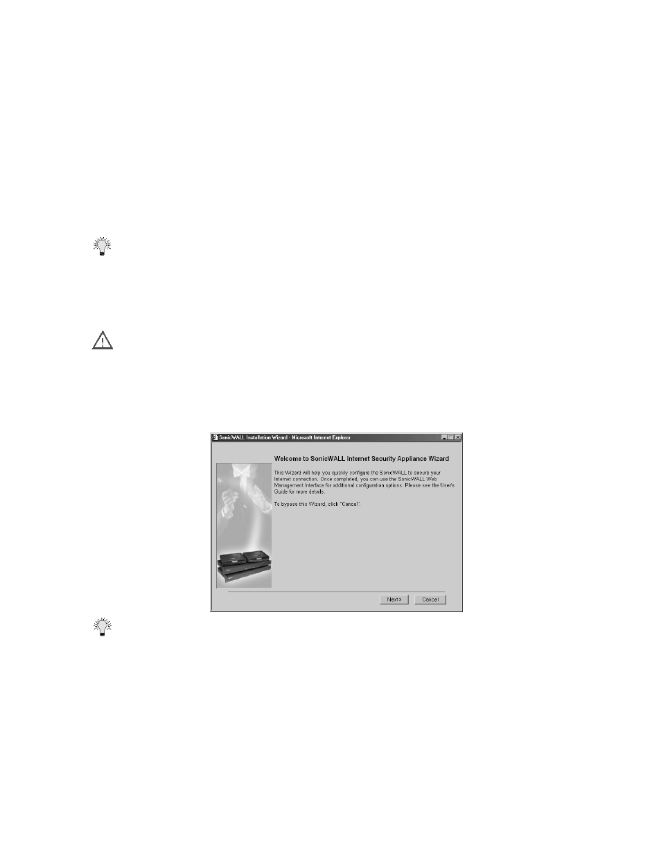 Configuring the sonicwall in nat enabled mode | SonicWALL Internet Security Appliances User Manual | Page 19 / 293