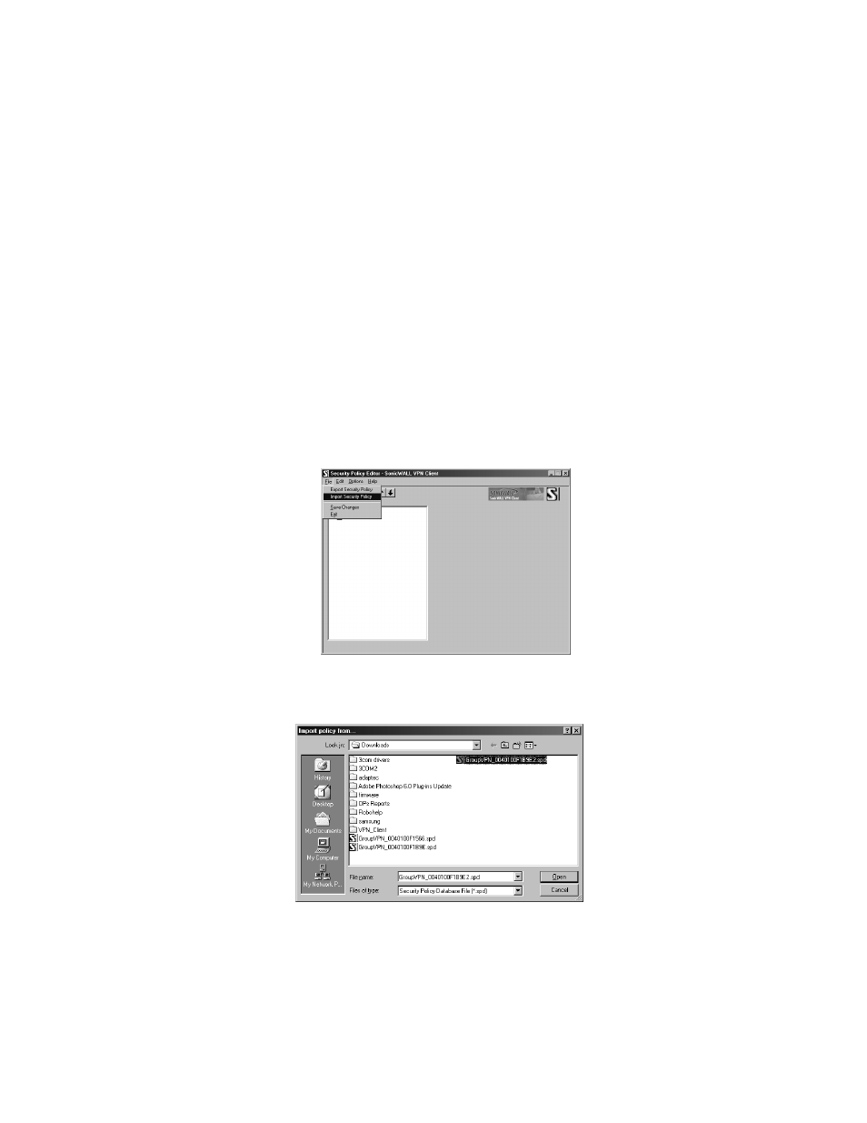 Group vpn client setup | SonicWALL Internet Security Appliances User Manual | Page 194 / 293