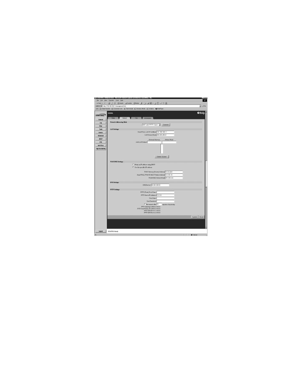 Nat with pptp client configuration | SonicWALL Internet Security Appliances User Manual | Page 85 / 293