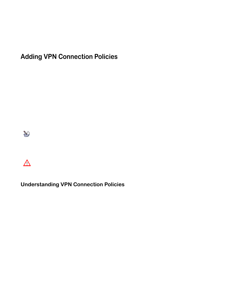 Adding vpn connection policies, Understanding vpn connection policies | SonicWALL none User Manual | Page 13 / 66