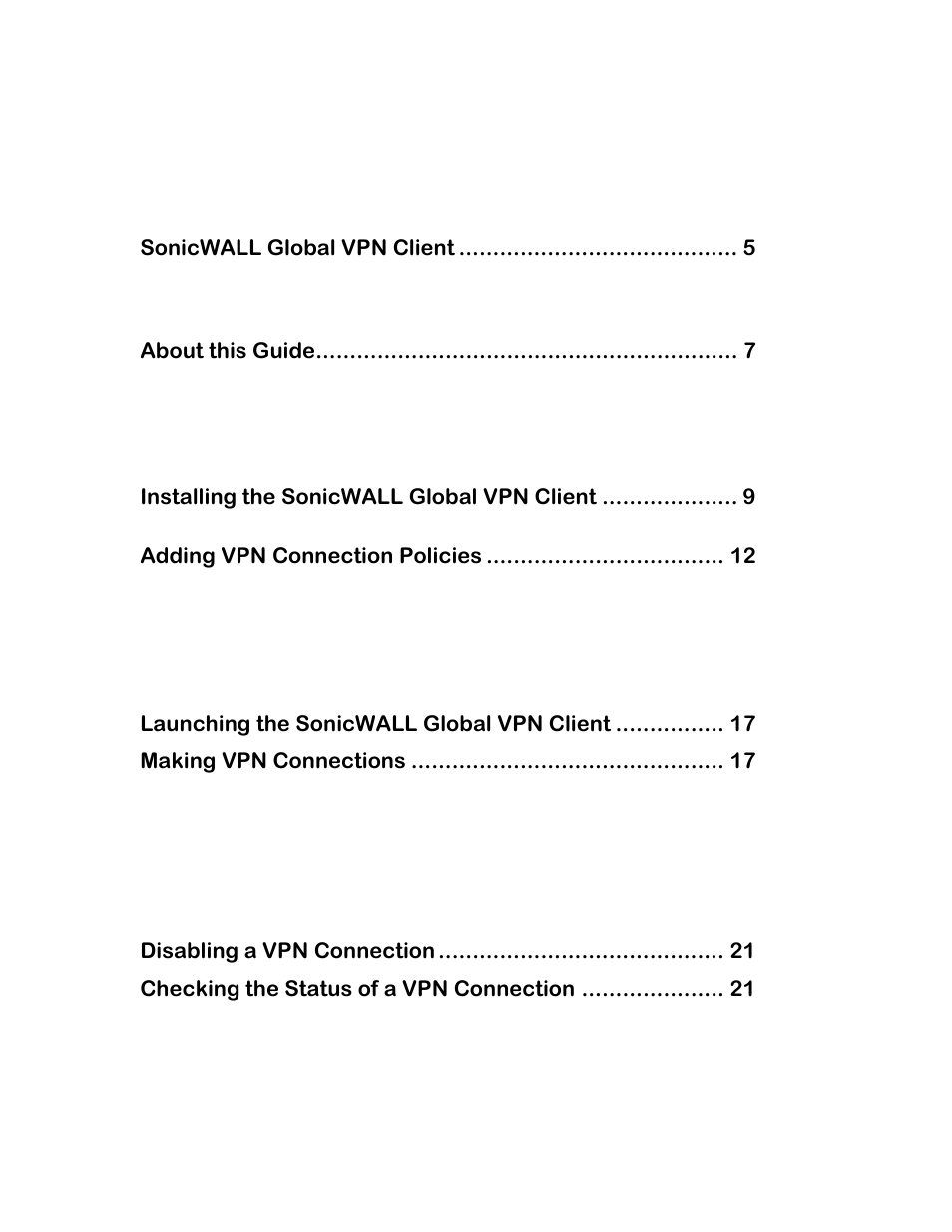 SonicWALL none User Manual | Page 2 / 66