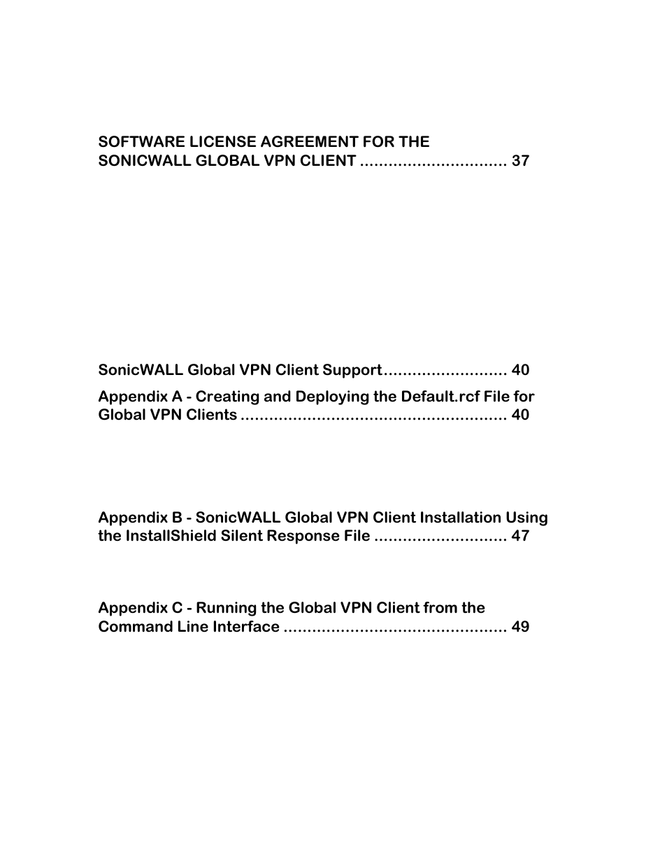 SonicWALL none User Manual | Page 4 / 66