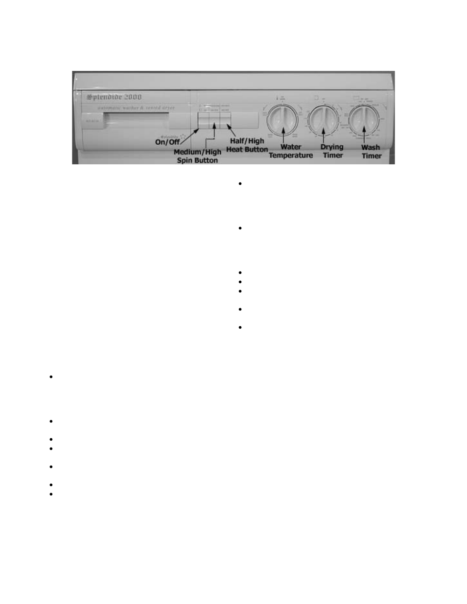 How to wash | Splendide WD802M User Manual | Page 11 / 16