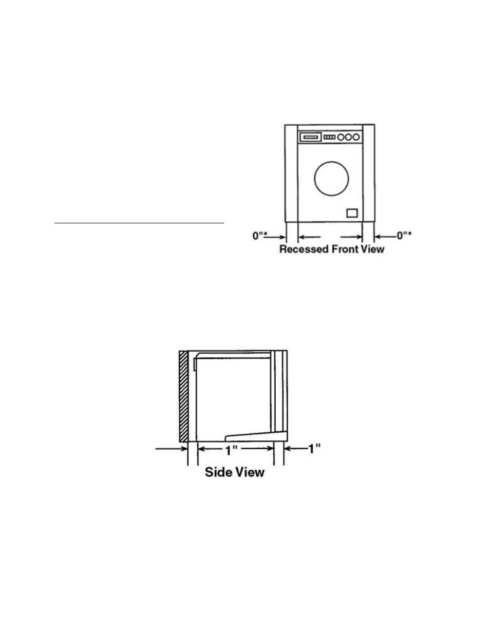 Minimum installation spacing | Splendide WD802M User Manual | Page 7 / 16