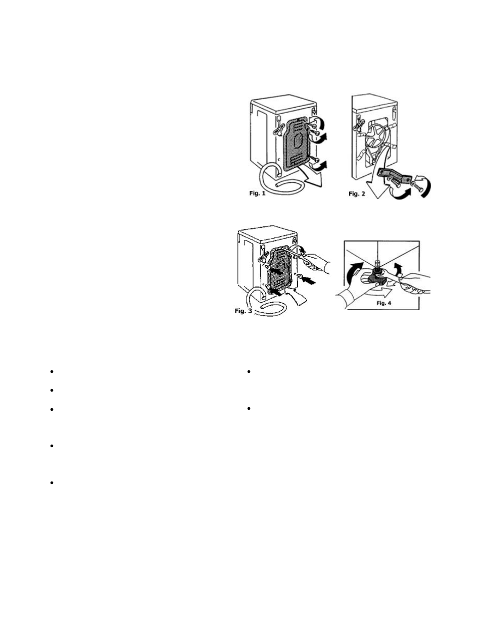 Installing your washer-dryer important | Splendide WDC1025MCEE User Manual | Page 4 / 16