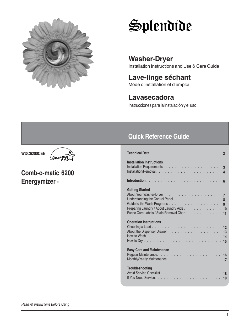 Splendide 6200 User Manual | 21 pages