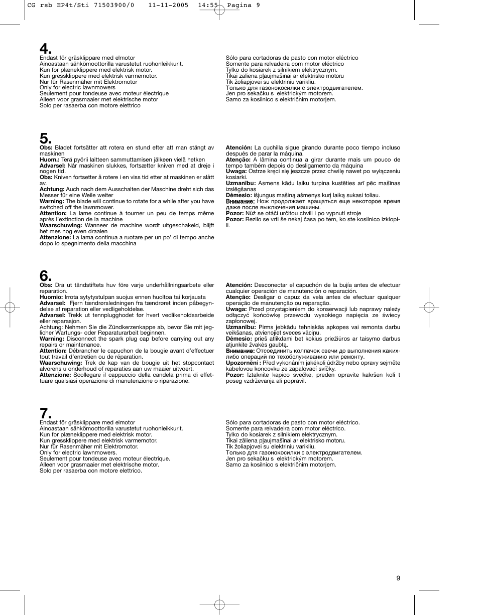 Stiga COLLECTOR 43S User Manual | Page 11 / 15