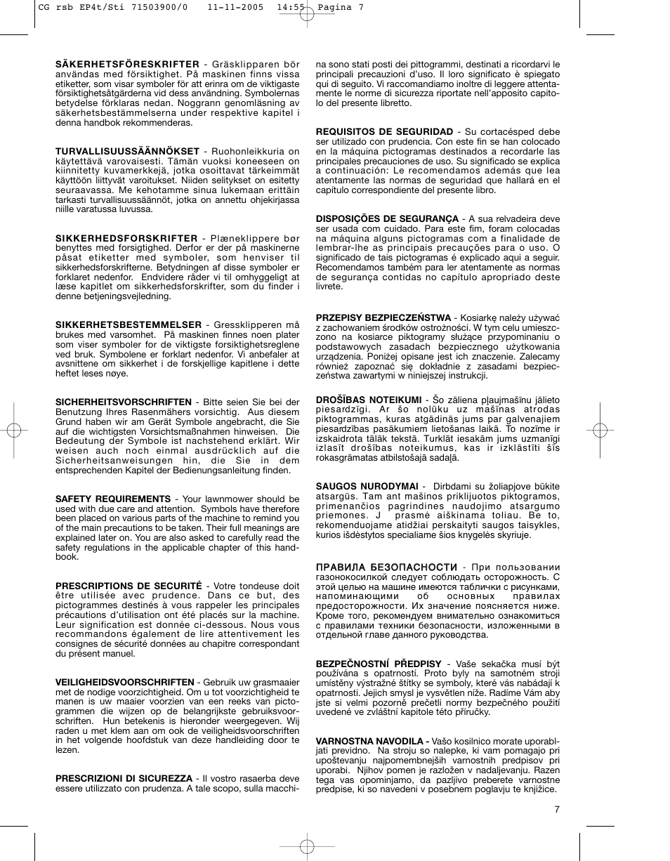 Stiga COLLECTOR 43S User Manual | Page 9 / 15
