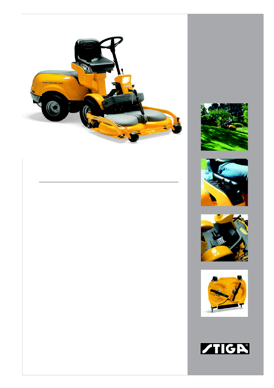 Stiga PARK PRESTIGE 4WD 13-6185-14 User Manual | 2 pages