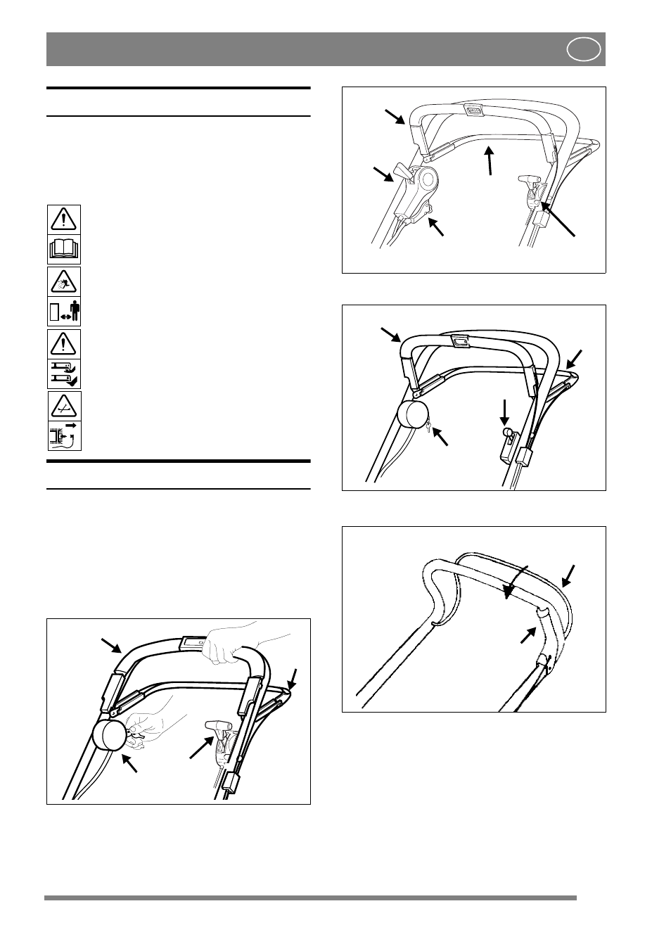 English, Symbols, Important | Stiga 48 COMBI User Manual | Page 6 / 13
