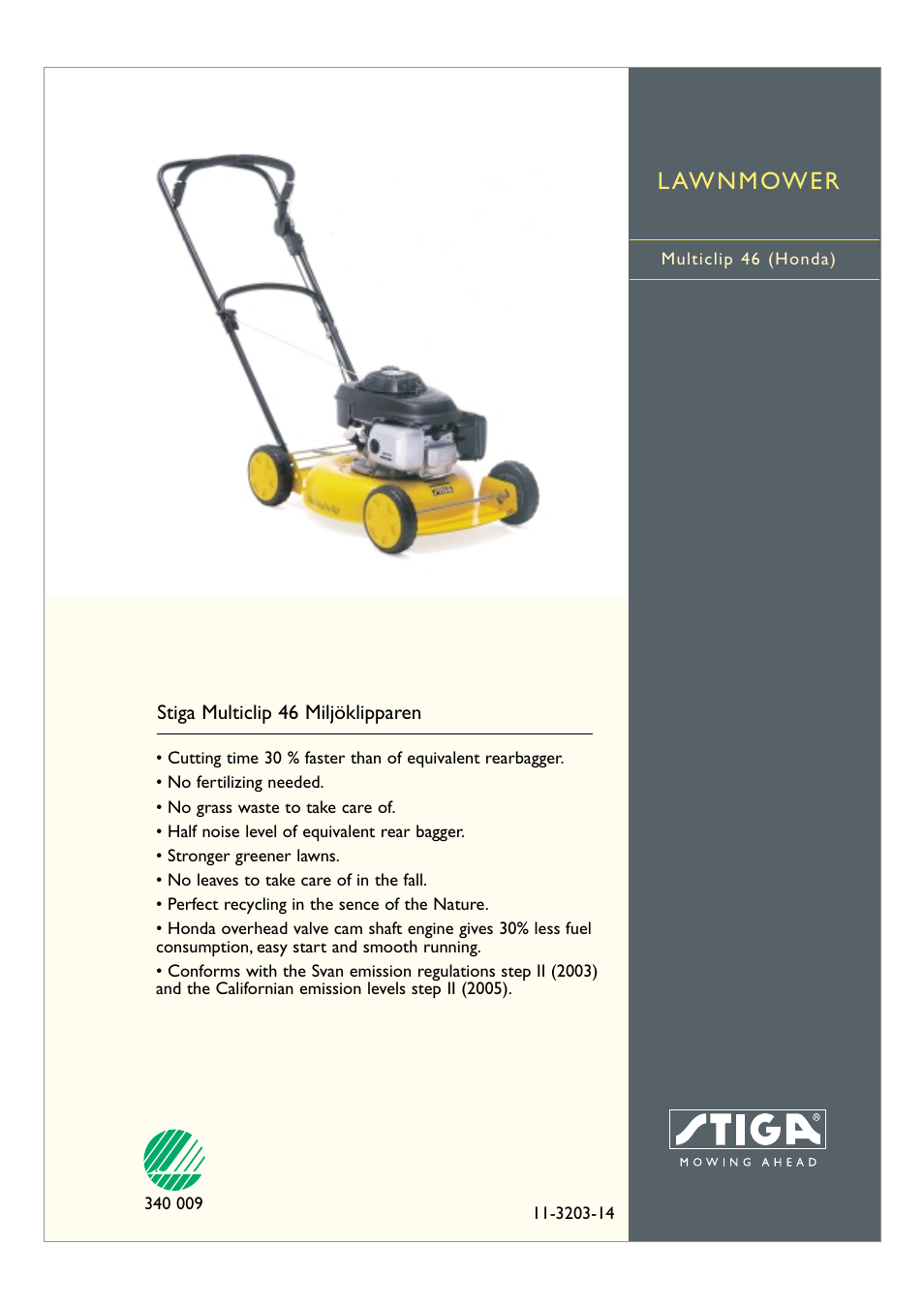 Stiga MULTICLIP 11-3203-14 User Manual | 2 pages