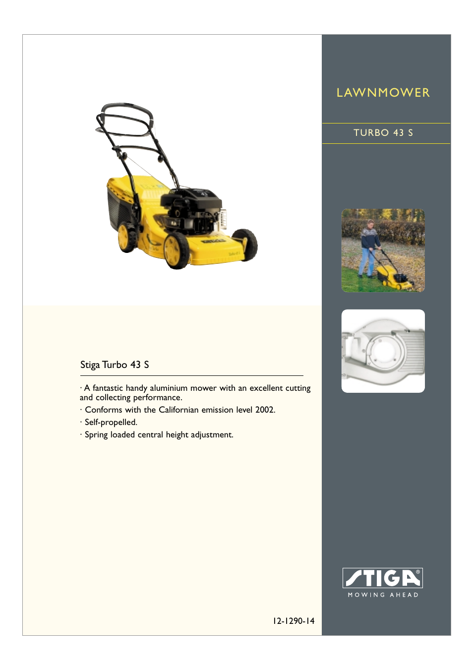 Stiga TURBO 43 S 12-1290-14 User Manual | 2 pages