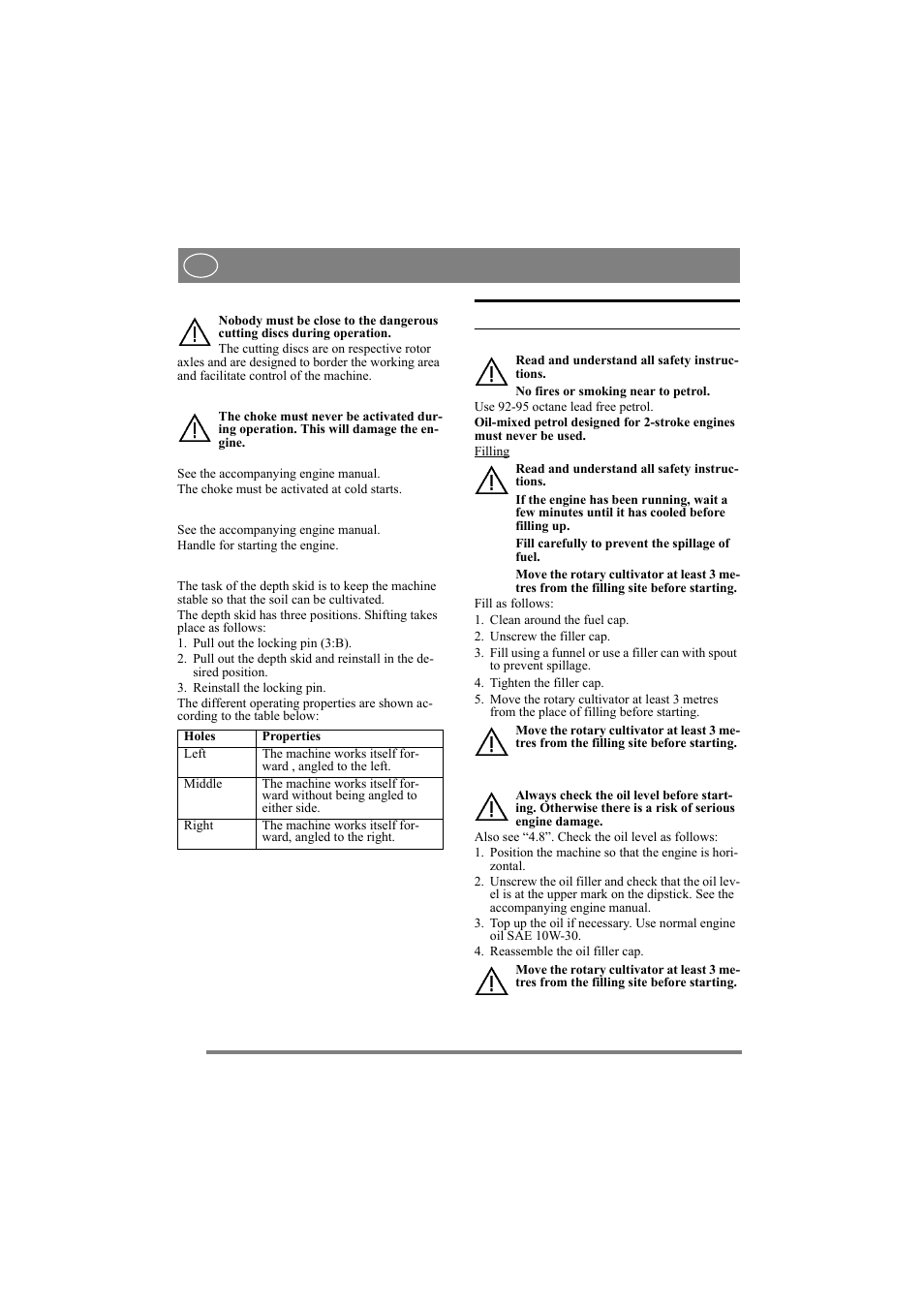 English, 5 operation | Stiga SILEX 500-G User Manual | Page 7 / 9