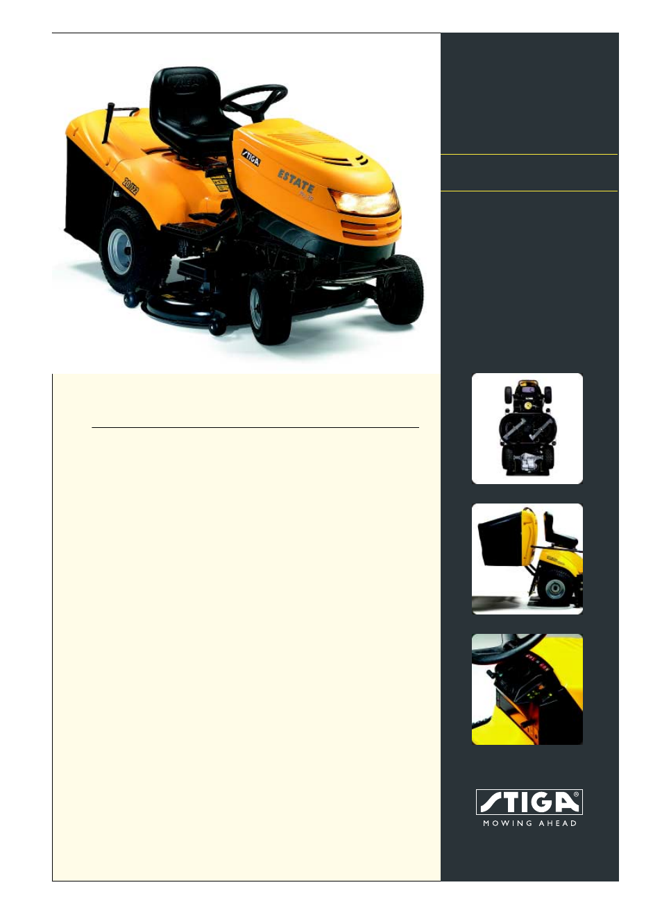 Stiga NEW ESTATE PRO 20 13-2535-12 User Manual | 2 pages
