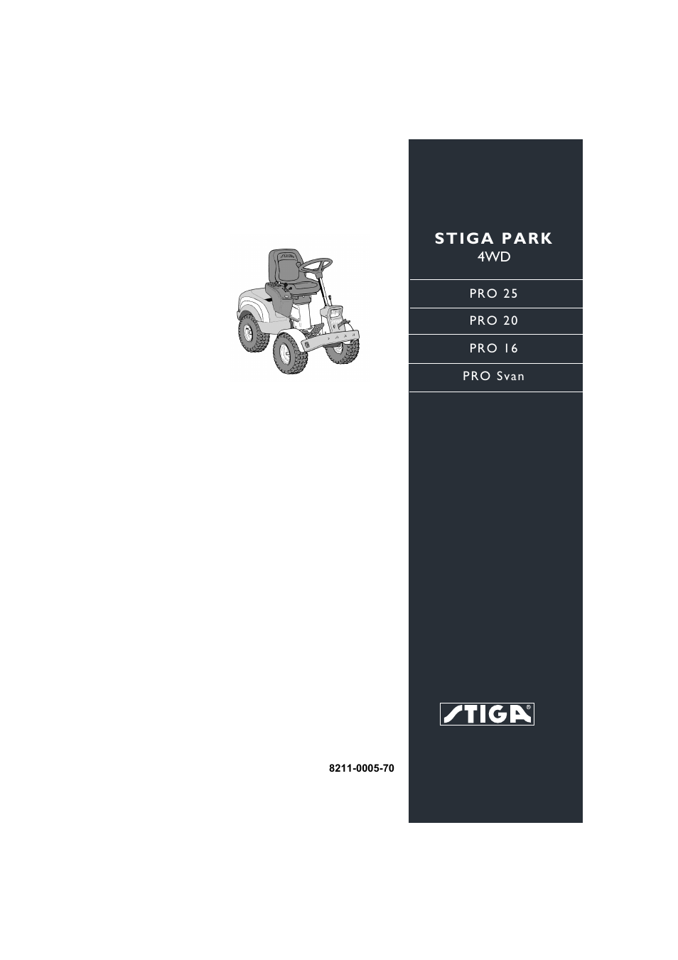 Stiga PARK PRO SVAN User Manual | 19 pages