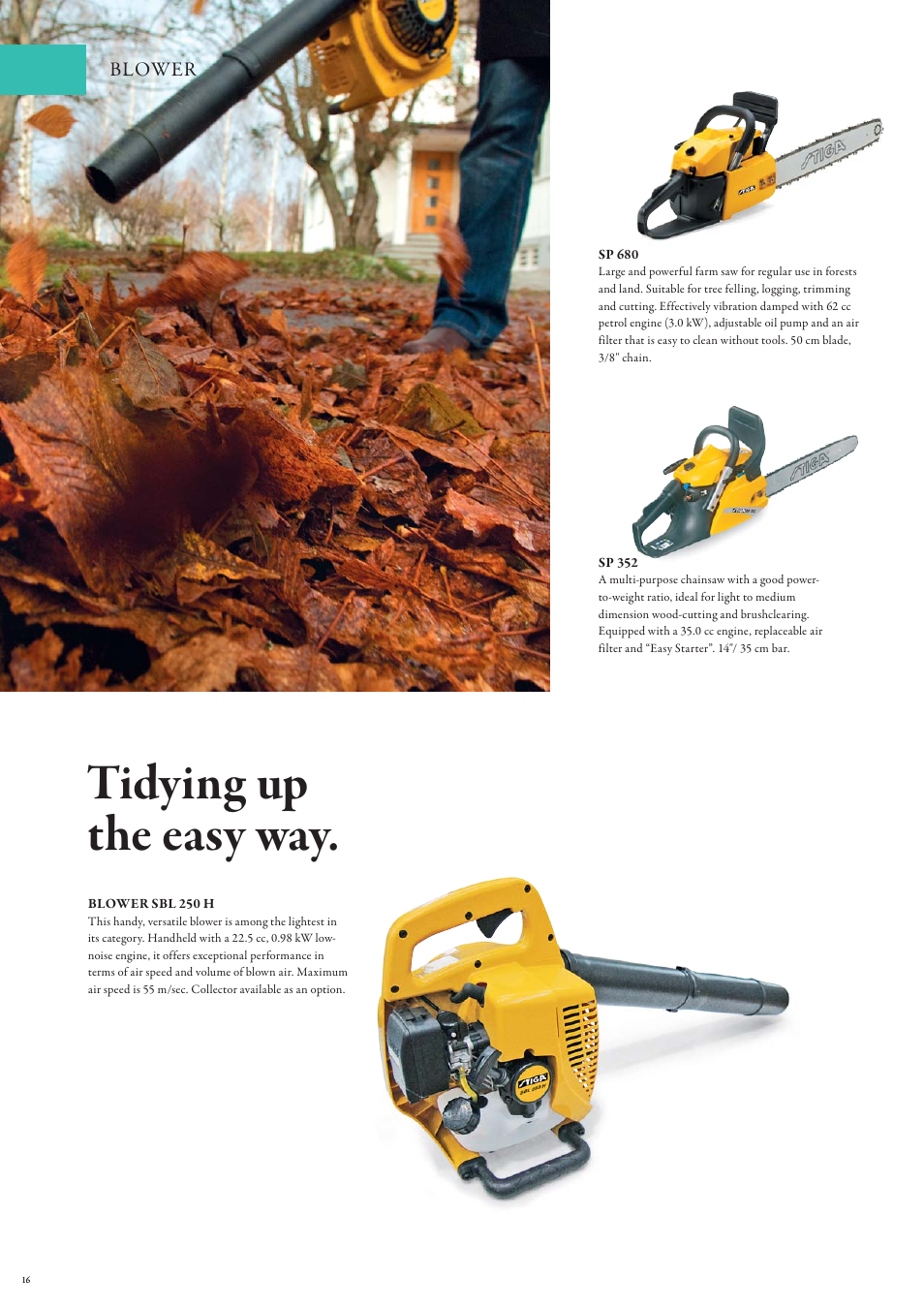 Tidying up the easy way | Stiga Snow Throwers User Manual | Page 16 / 20