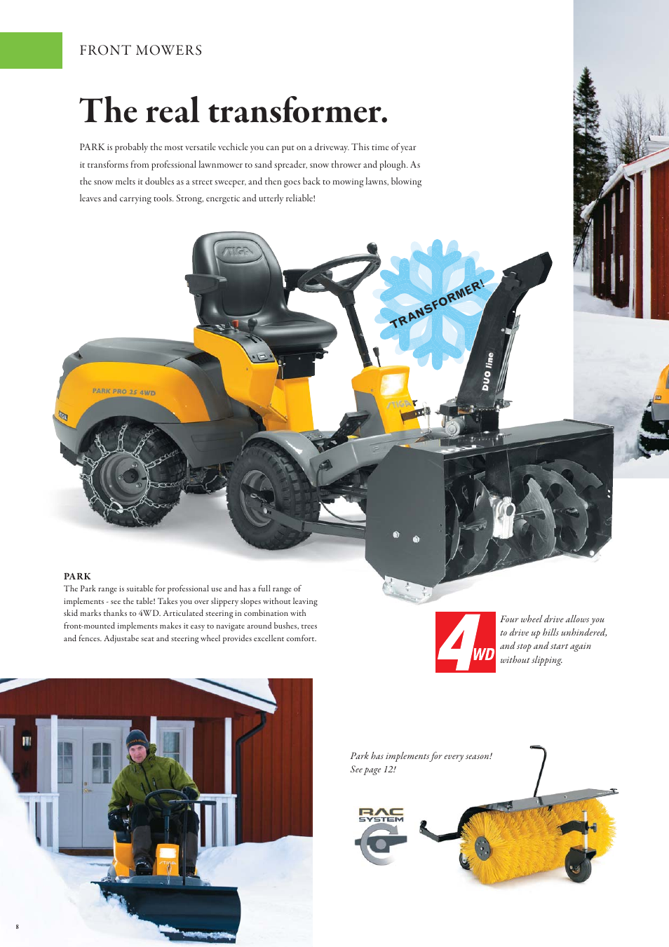 The real transformer | Stiga Snow Throwers User Manual | Page 8 / 20