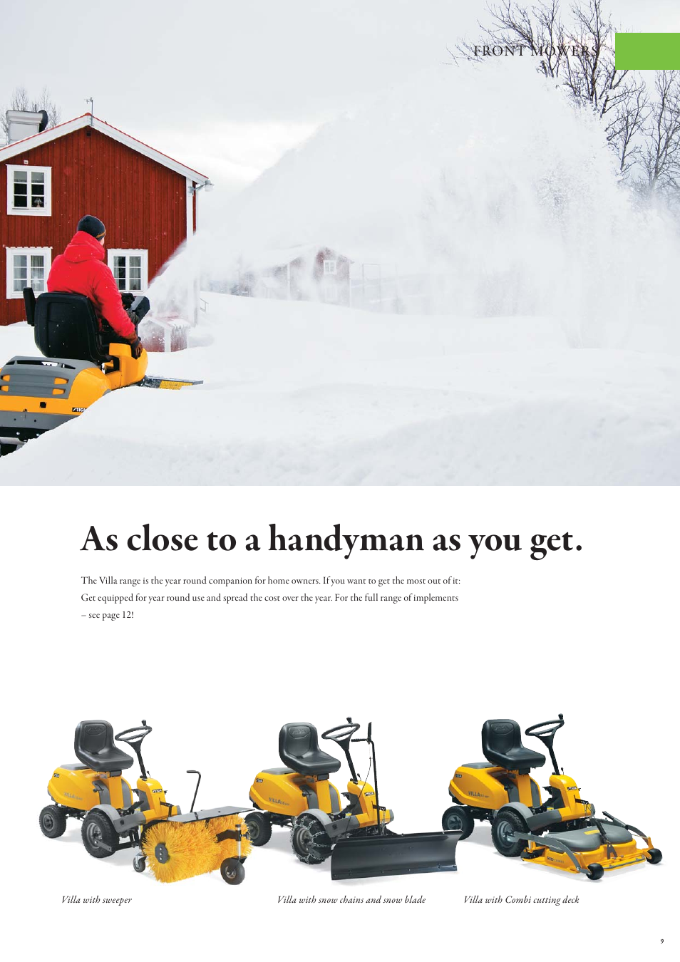 As close to a handyman as you get | Stiga Snow Throwers User Manual | Page 9 / 20