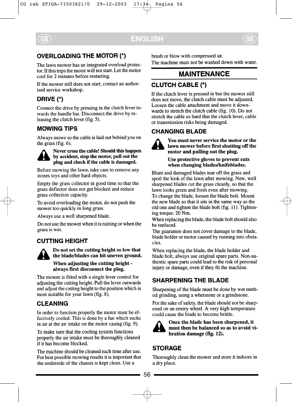Stiga COLLECTOR 45SCOMBIEL User Manual | Page 7 / 8