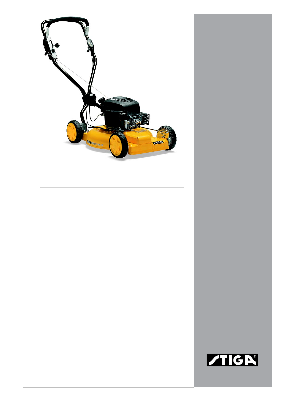 Stiga MULTICLIP 53 S EURO User Manual | 2 pages