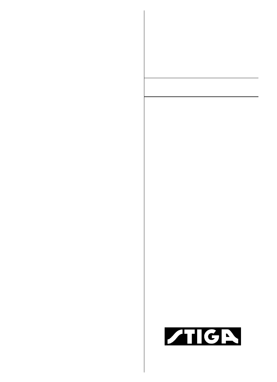 Stiga VILLA 107M User Manual | 6 pages