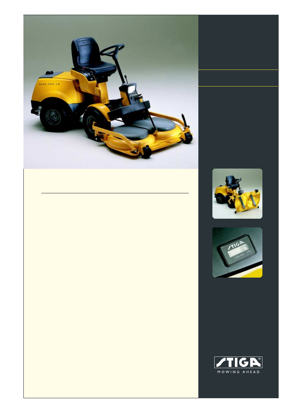 Stiga PARKPRO 16 User Manual | 2 pages