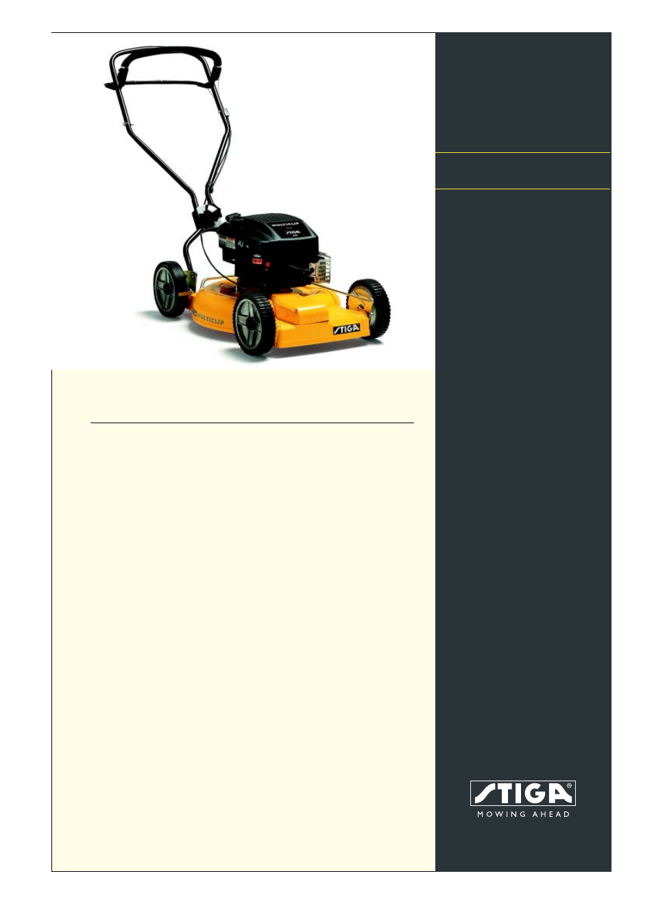 Stiga MULTICLIP 11-8786-98 User Manual | 2 pages