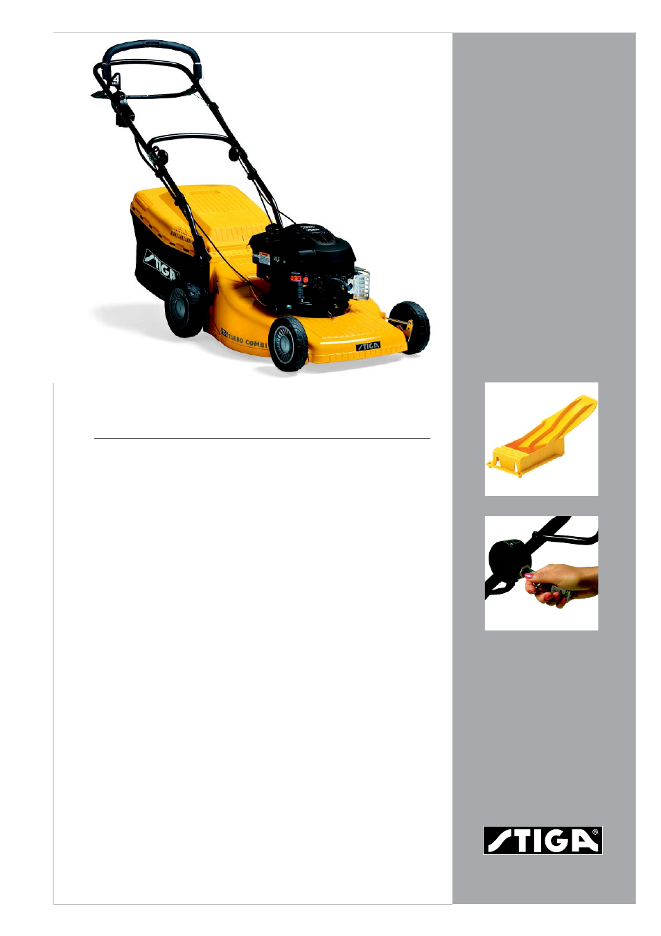 Stiga TURBO 55 SE User Manual | 2 pages