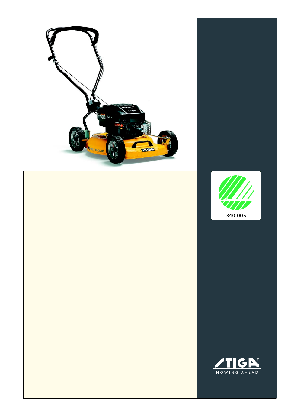 Stiga MULTICLIP 11-8186-99 User Manual | 2 pages