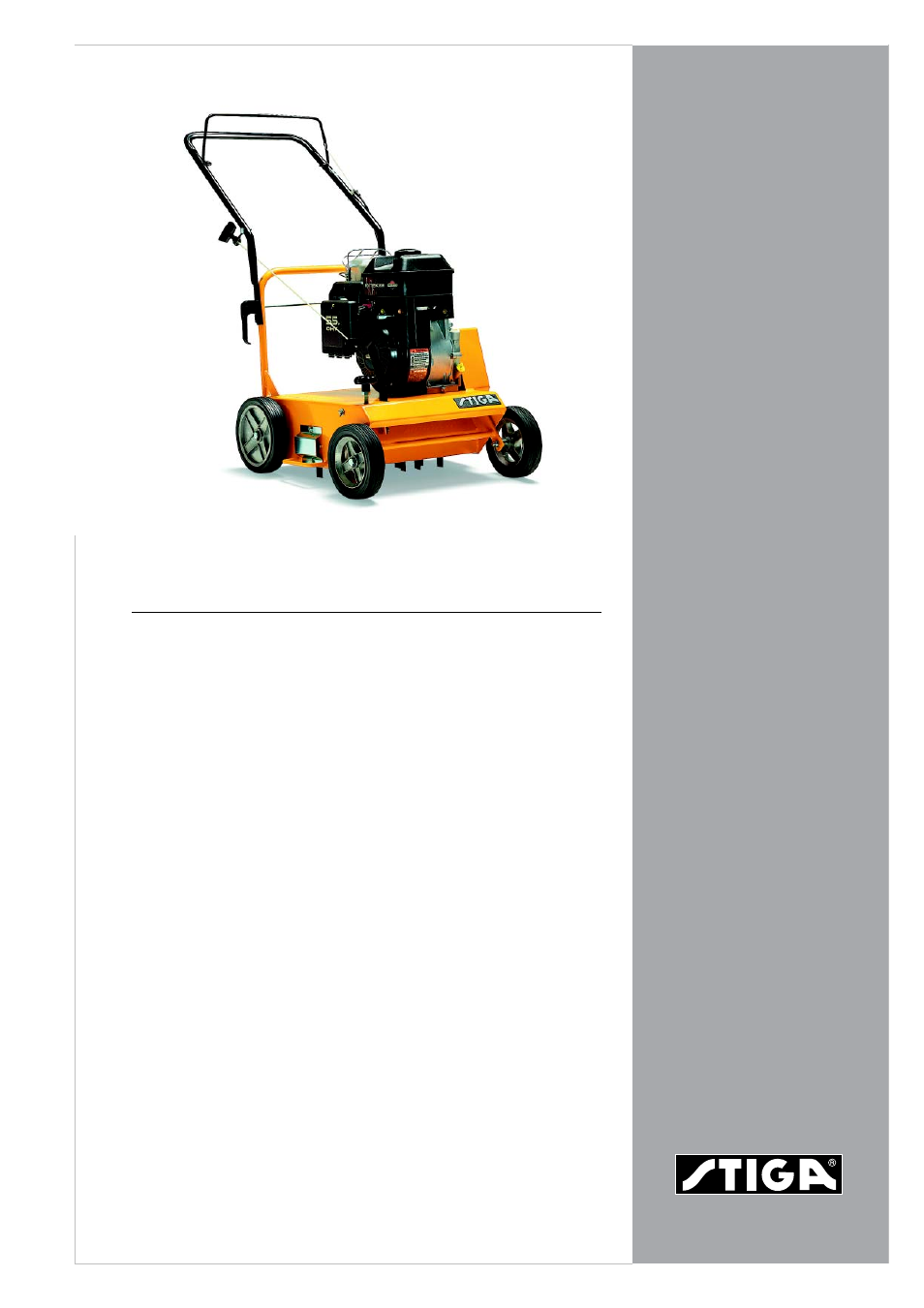 Stiga AERATORI VB 40 User Manual | 2 pages